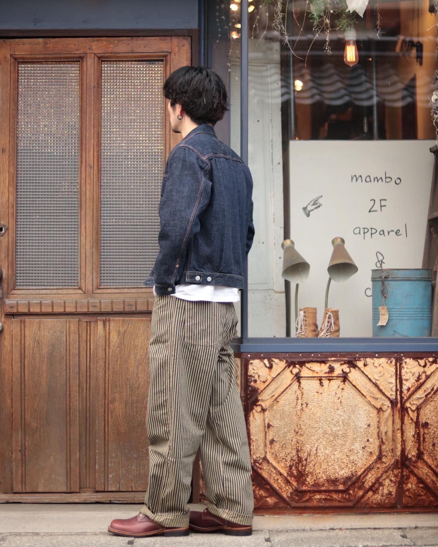 177cm　60kg　32インチ着用