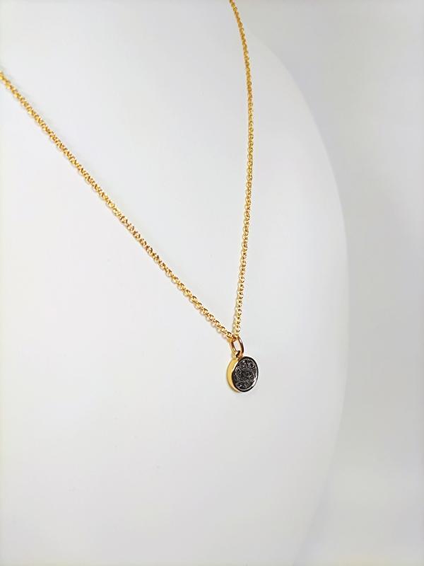 イエローゴールド　あずきチェーン1.5mm