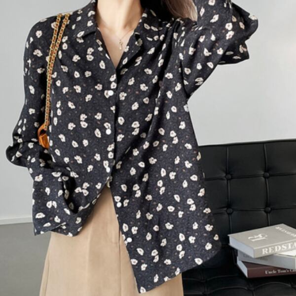 フラワー：ブラック