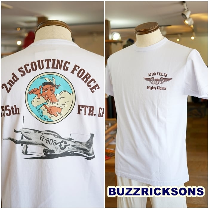 BUZZ RICKSON'S バズリクソンズ 半袖プリントT 半袖Tシャツ アメカジ ...