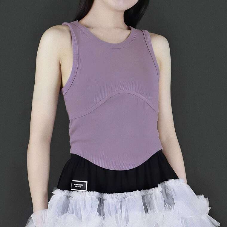 Design Ribbed Bottom Tops <チュール/インナー>