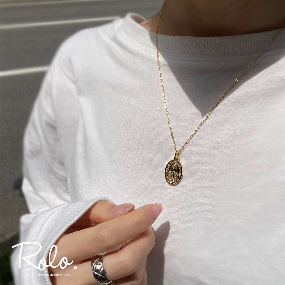 値下げ交渉⭕️18000円で購入！シルバー925 聖母マリア メダイネックレス メダイネックレス シルバー925 | Roloshop BASE店