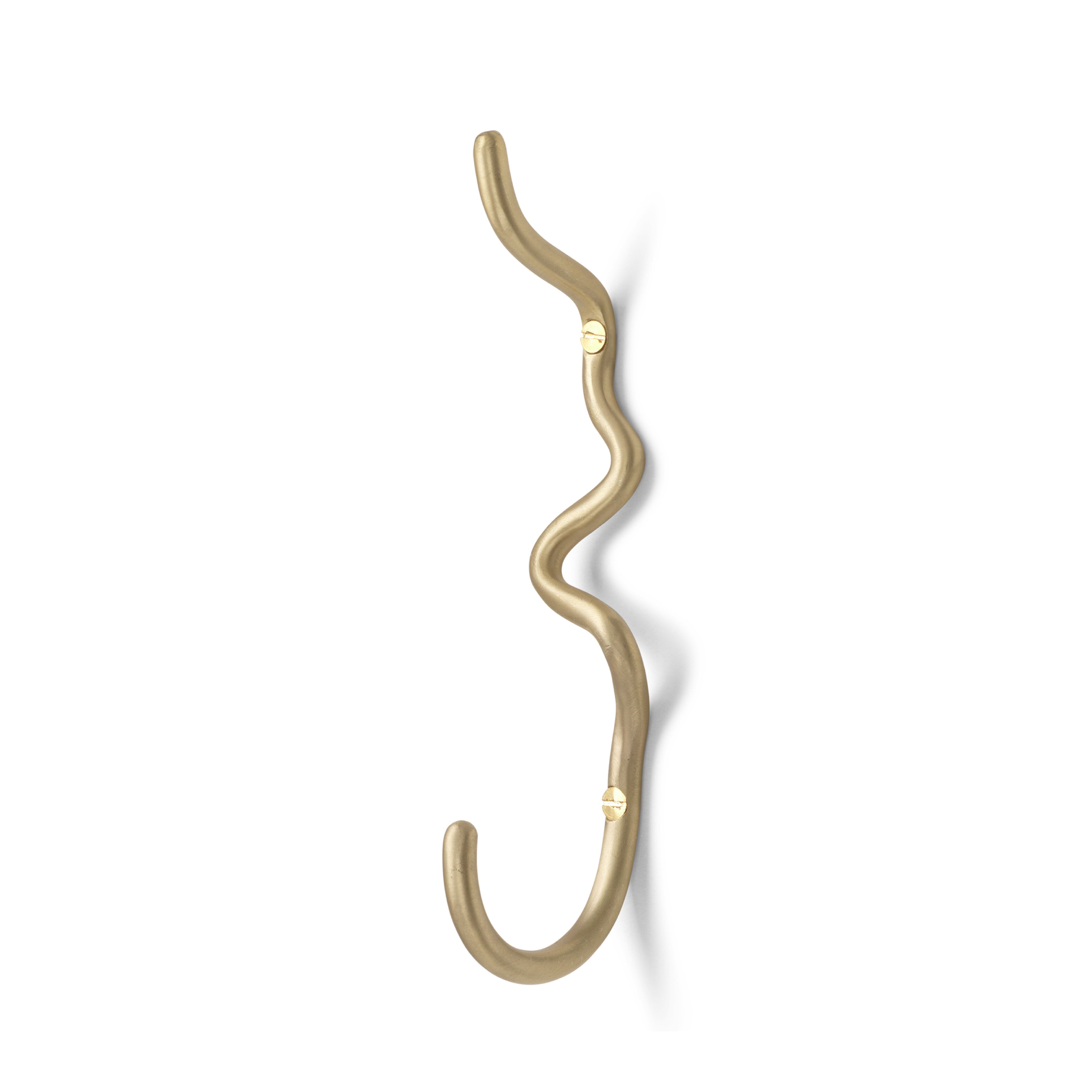 ferm LIVING CURVATURE HOOK 真鍮製 Ferm Living - Curvature Hook | HIMITSUKICHI