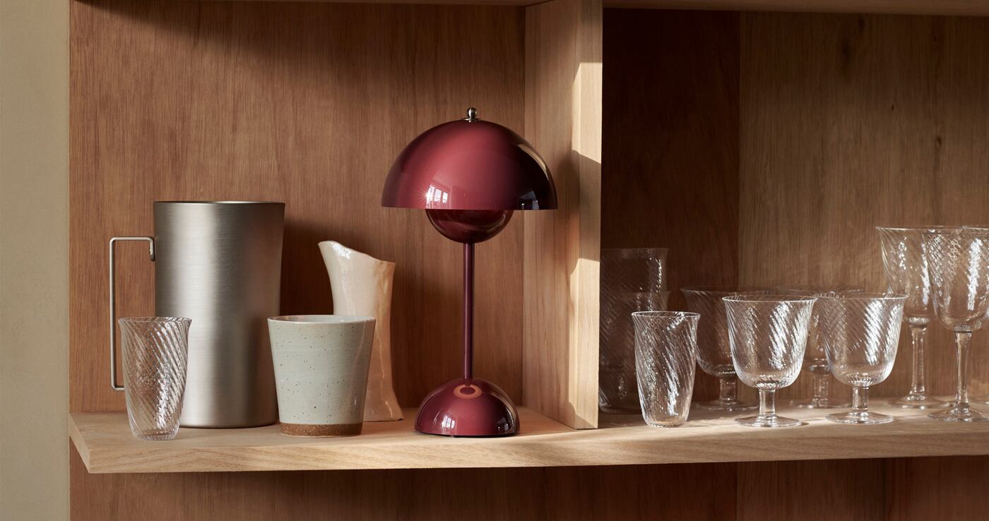 フラワーポット ポータブル VP9 MG ストーンブルー［ &Tradition