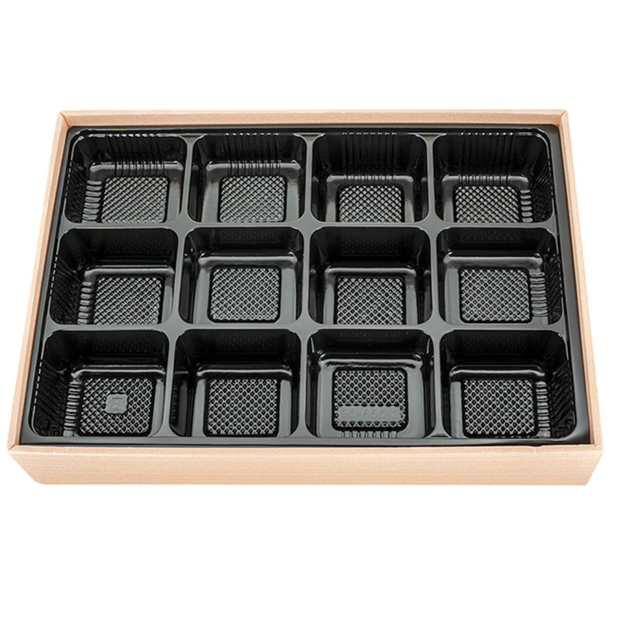 秋田杉90-65/C-2黒/12仕切/蓋付