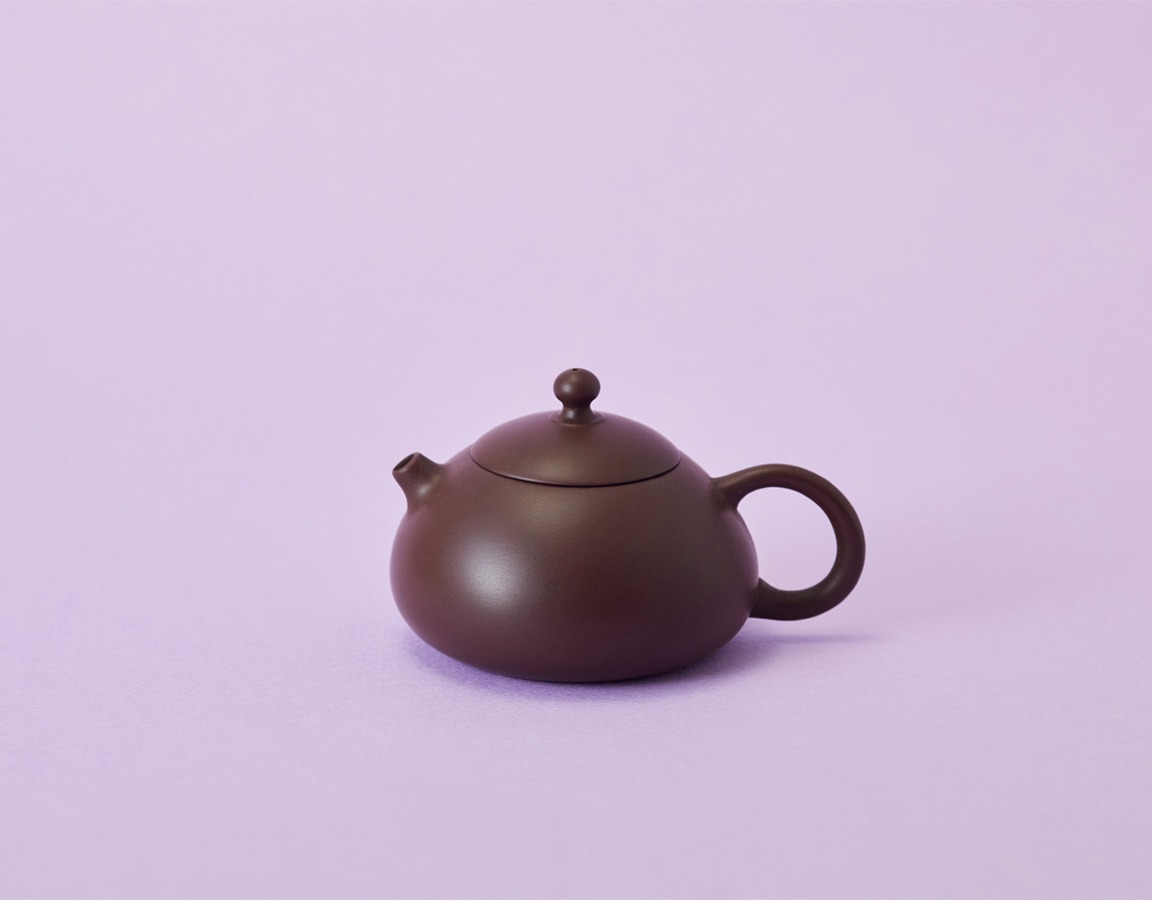 陶器　茶壷「扁西施」こげ茶　¥5,775