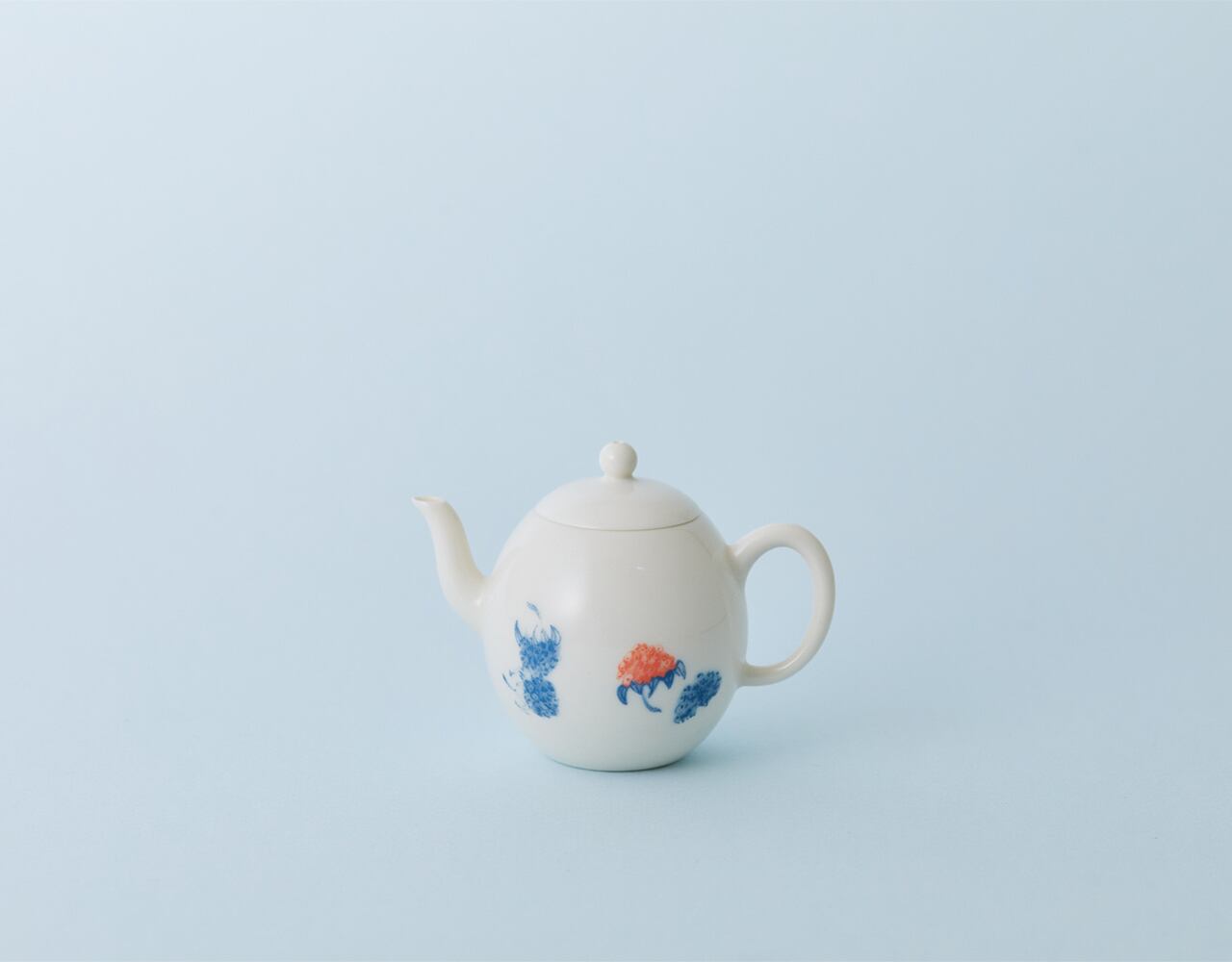 ラズベリー柄　茶壷「小蛋型壺」¥5,830