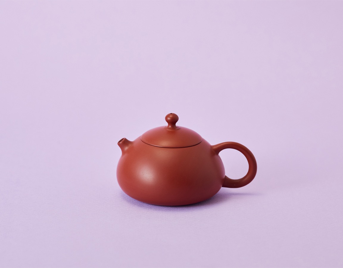 陶器　茶壺「扁西施」（小）あか茶　¥5,775