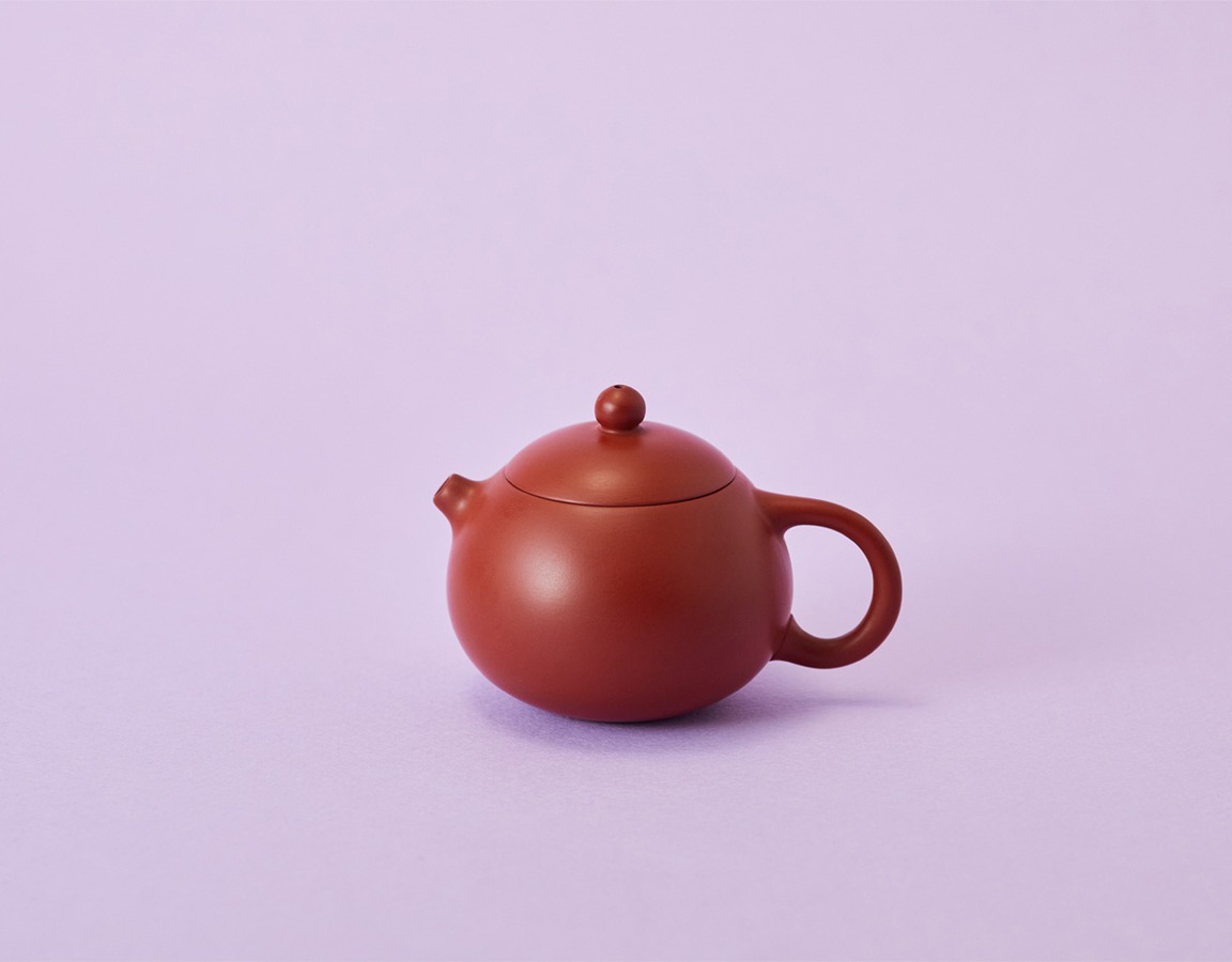  陶器　茶壺「小貴妃」（小）あか茶　¥5,775