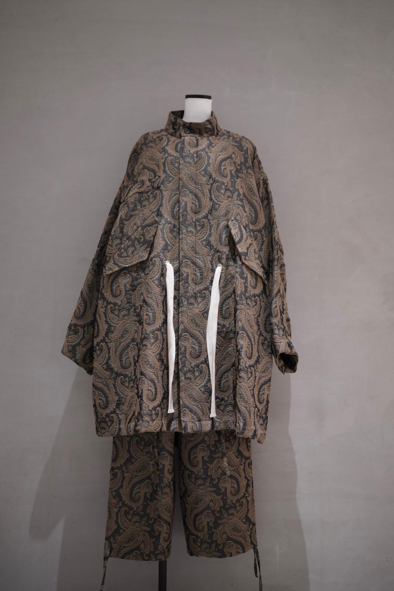 my beautiful land let PAISLEY PATTERN JACQUARD Mods coat