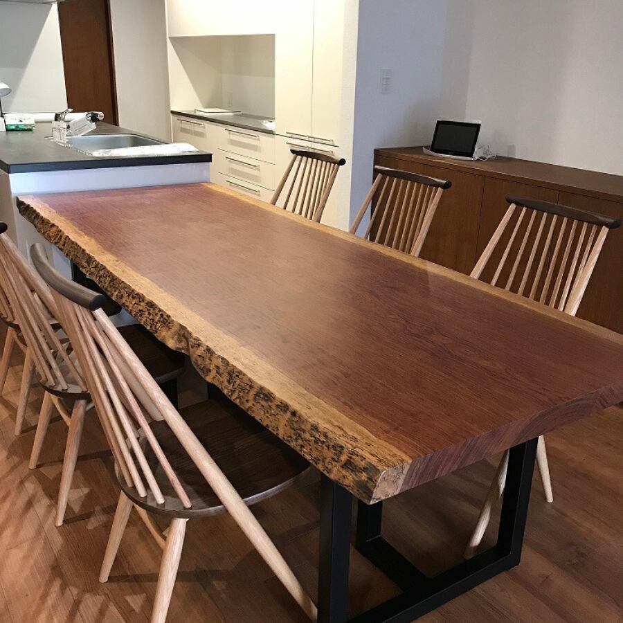 《納品事例》ブビンガ　一枚板