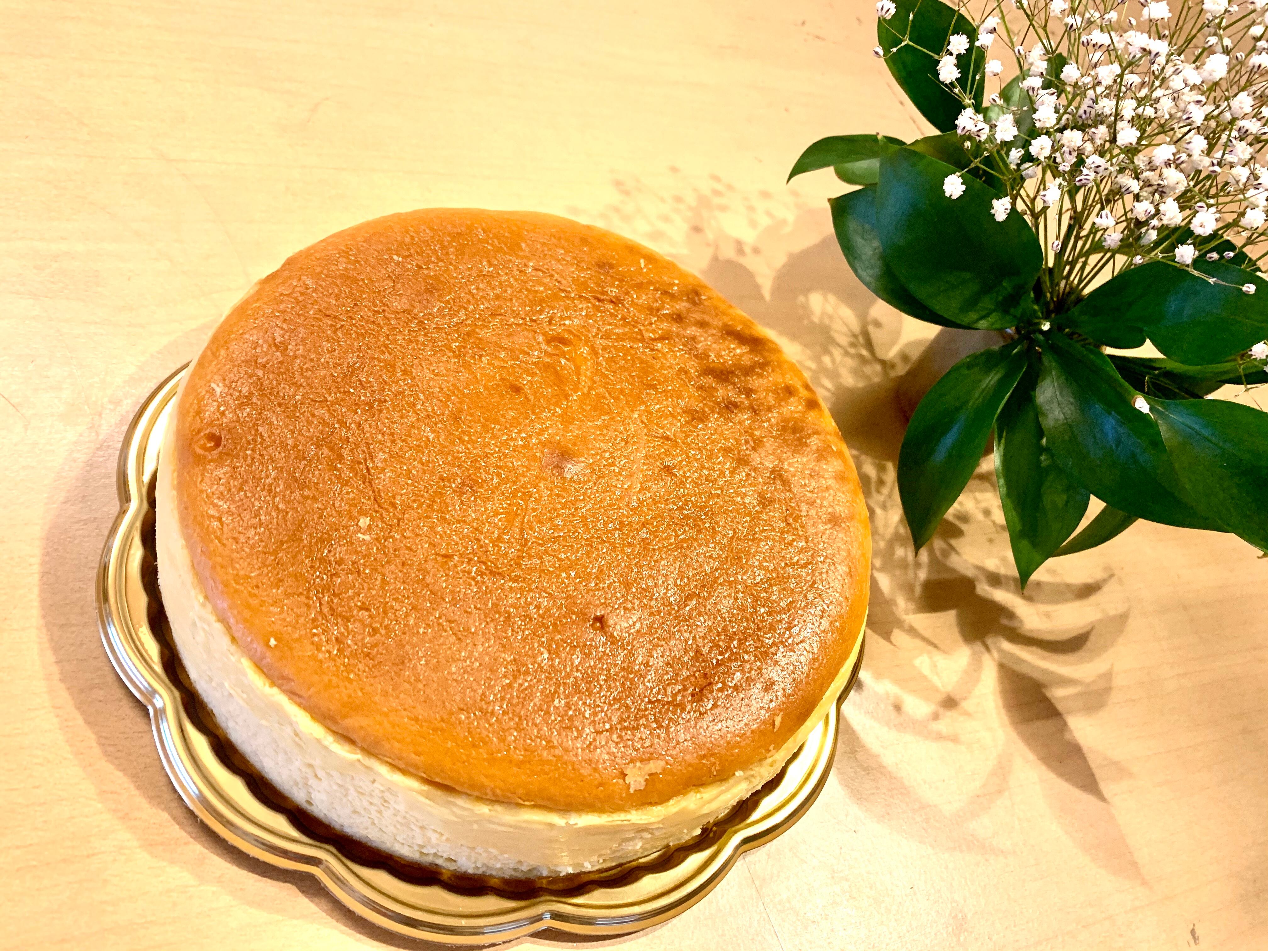 ラム酒が薫るベイクドチーズケーキ