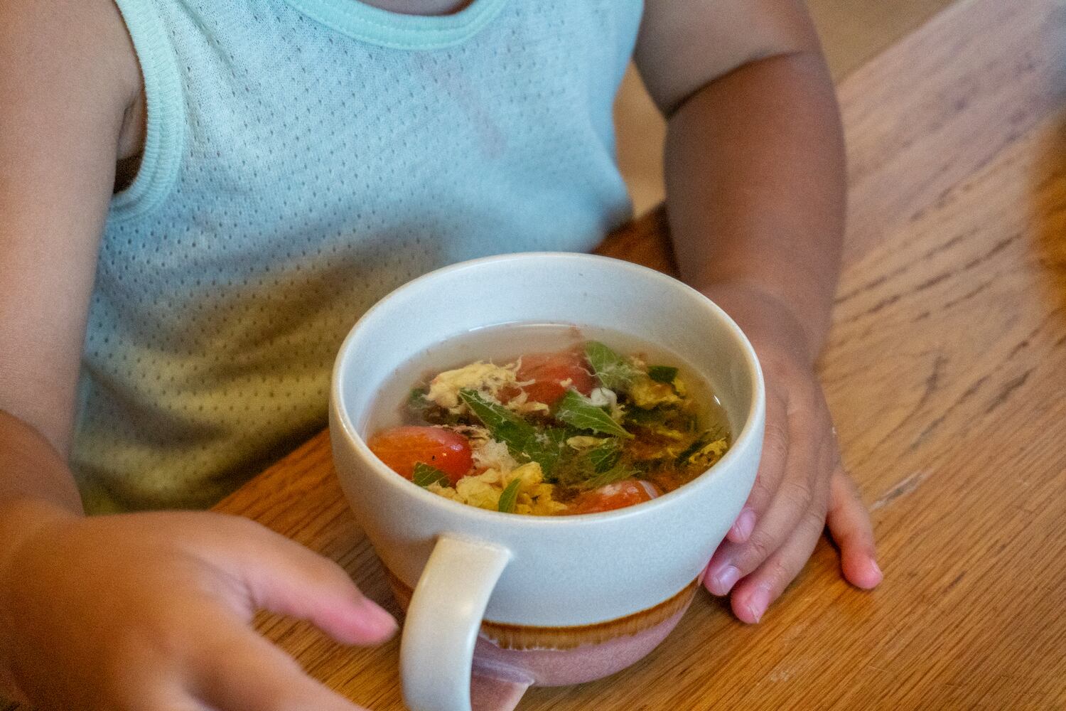 モロヘイヤと卵のスープ