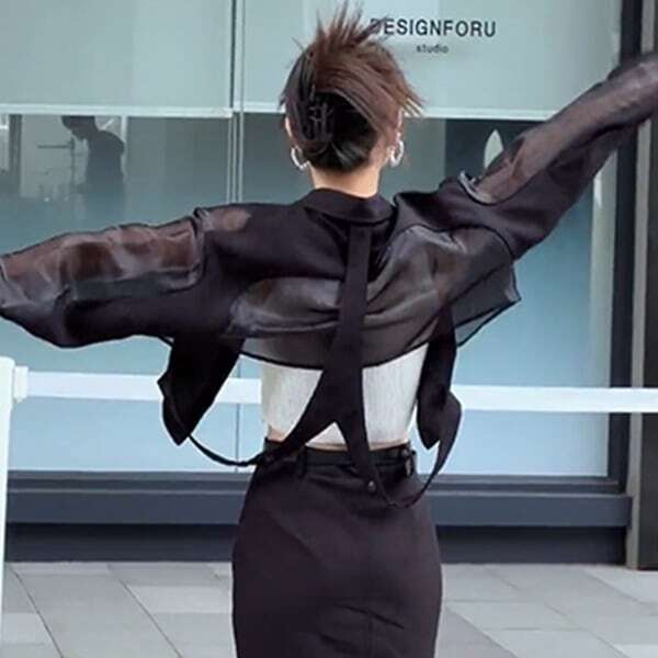 シアー ショート ジャケット 225921