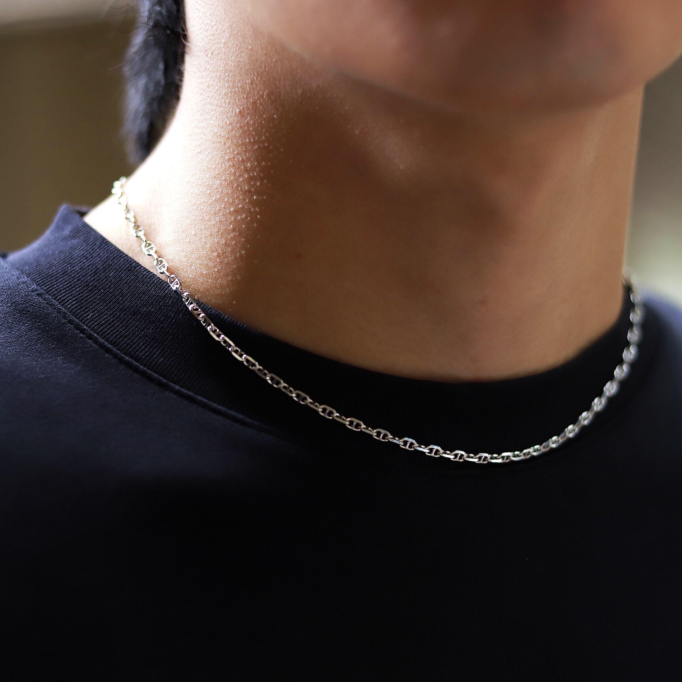 F.H. エフドット Silver925 アンカーチェーン ネックレス 45cm img_3b8e77f5a7018707296245723e