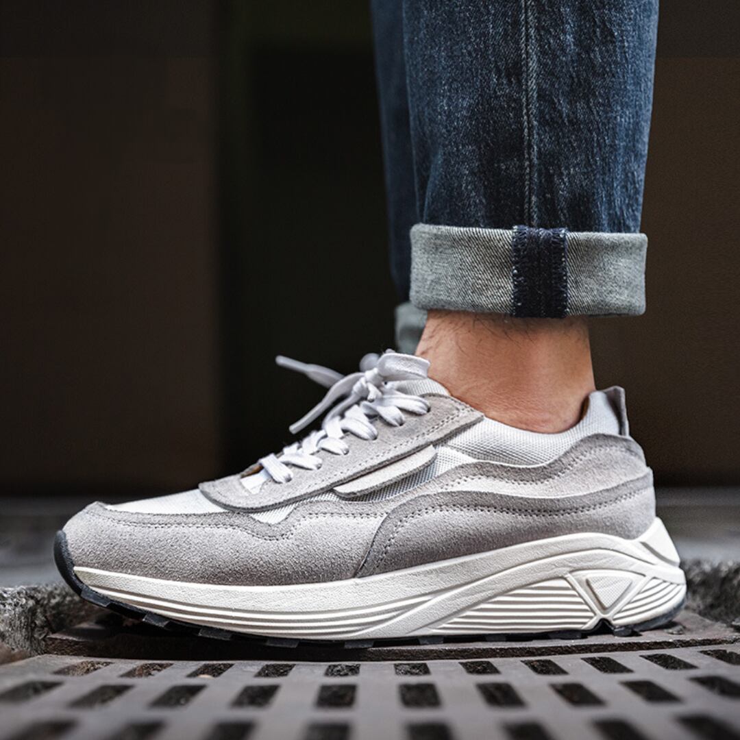 レトロジョギング厚底シューズ A0211