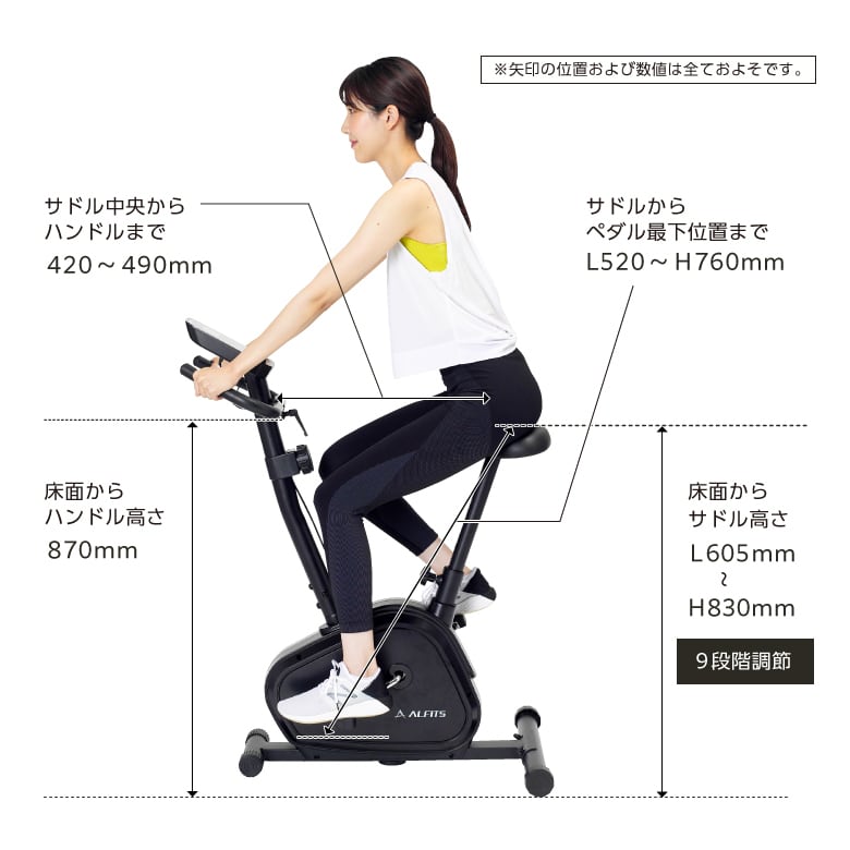 美原店 エアロバイク AFB5013 ALINCO エアロマグネティックバイク5013