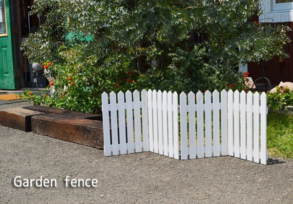 木製 ホワイト ガーデンフェンス 柵 折りたたみ 白 囲い ガーデニング
