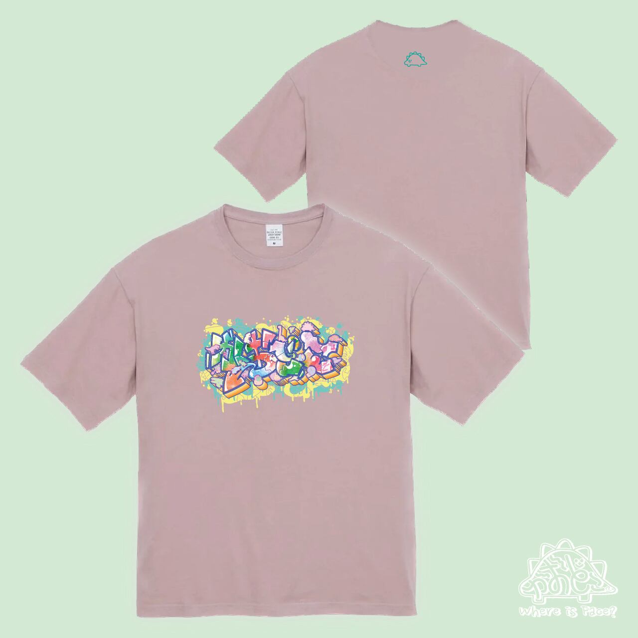 かおどこだいなそーグラフィTEE（ピンク）