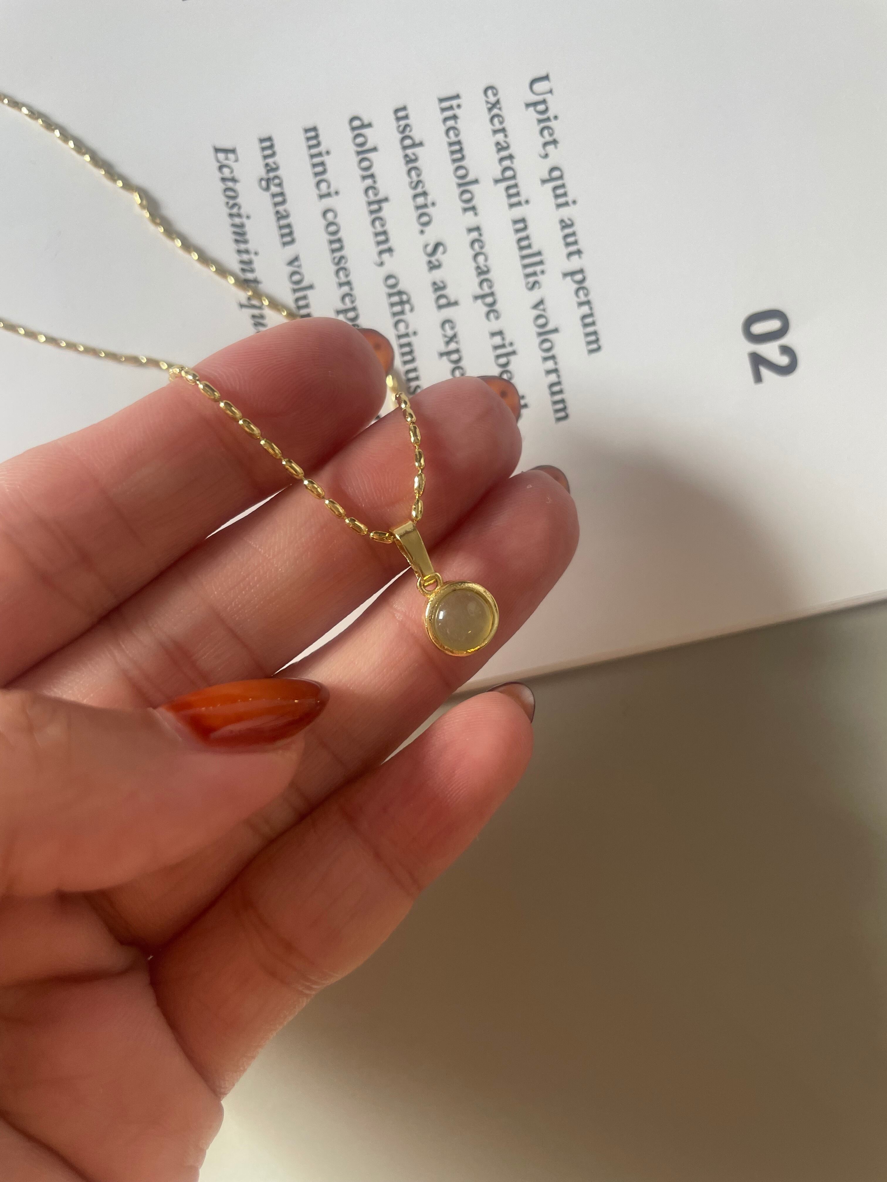 semi precious stone necklace | joie