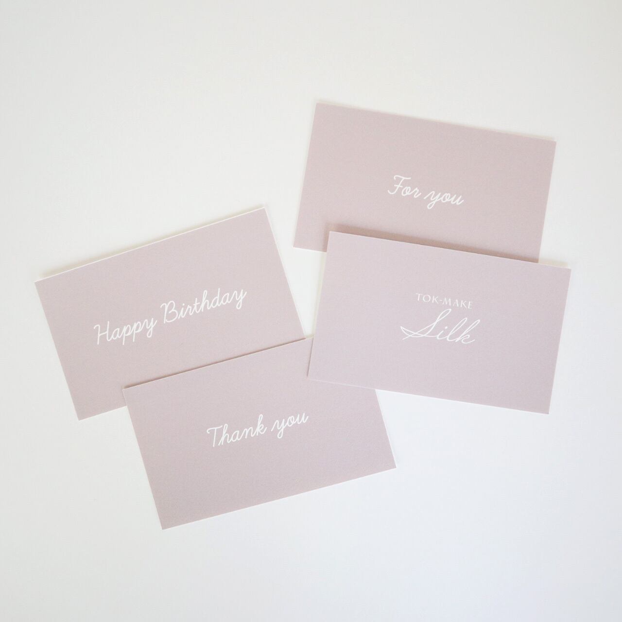 4種類のカードからお選びいただけます