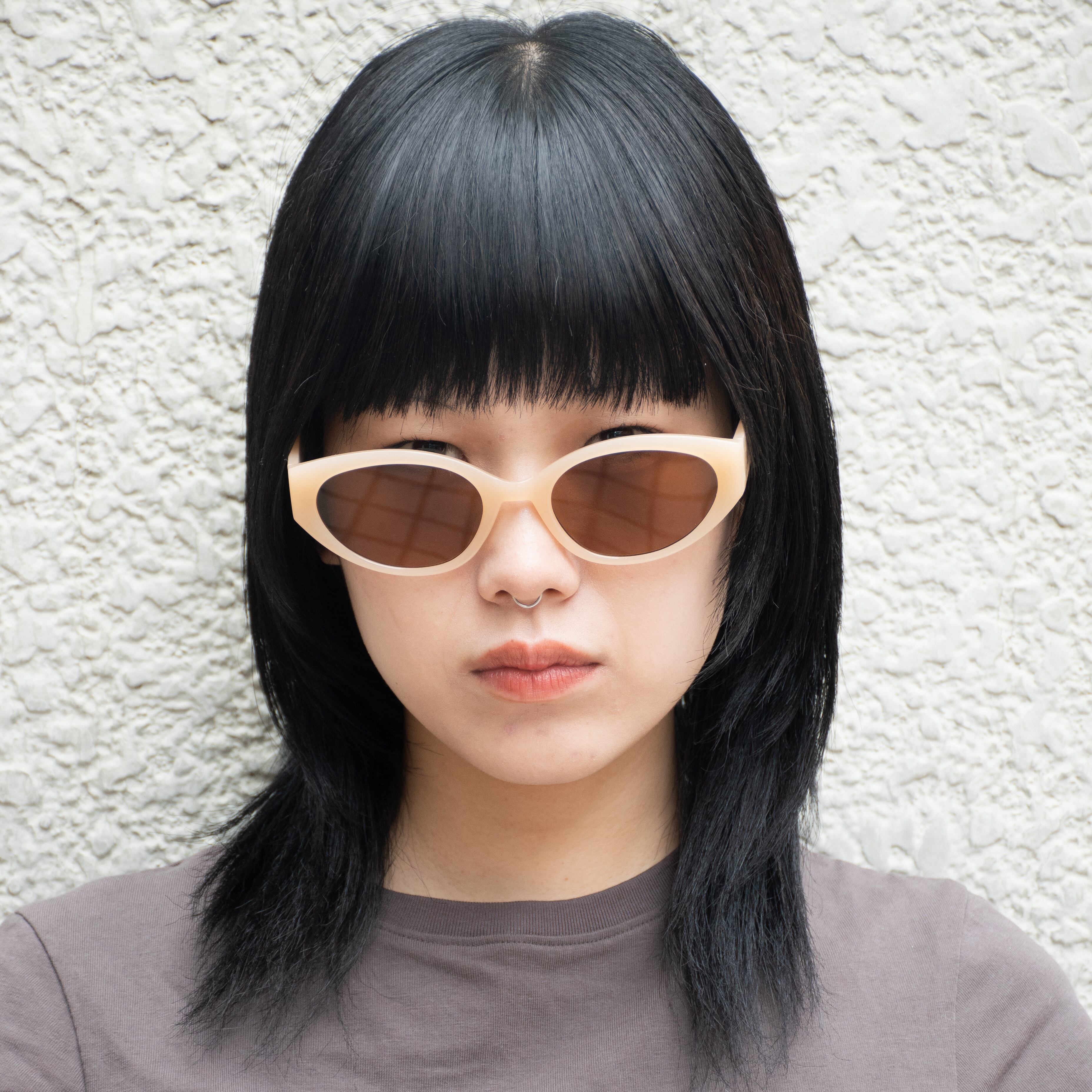 クリアイエロー×ブラウンレンズ