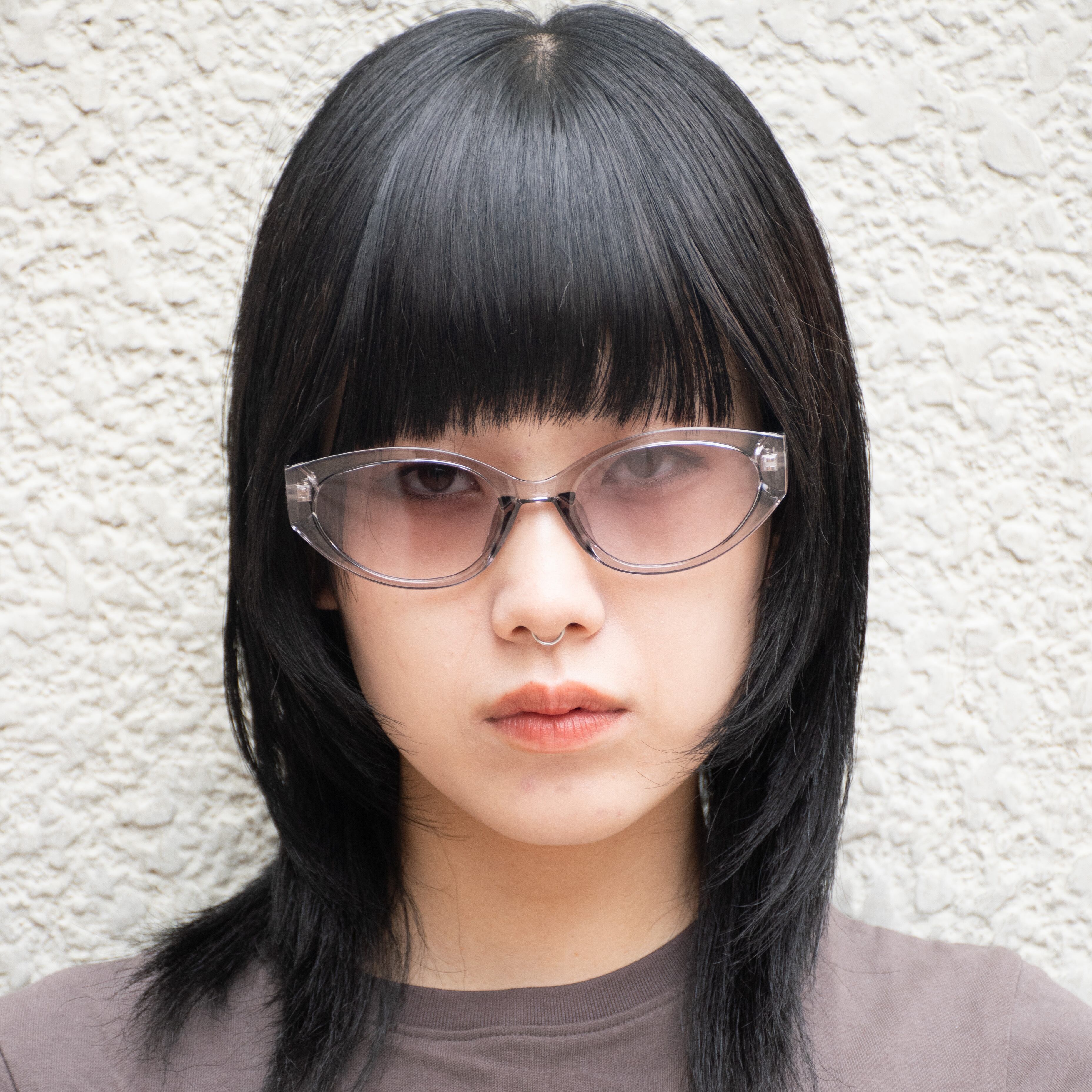 クリア×グラデーションブラックレンズ