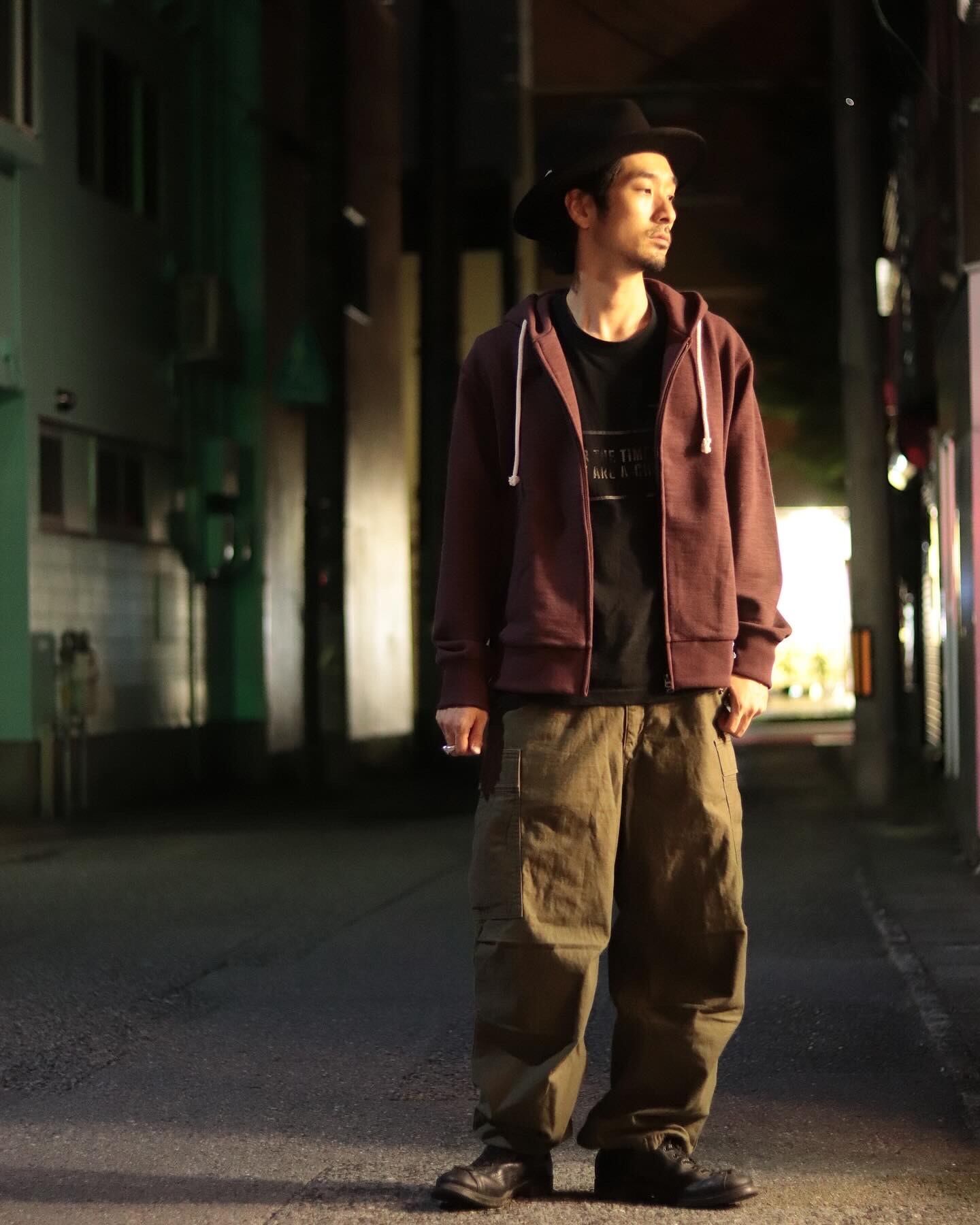 177cm 60kg Lサイズ着用