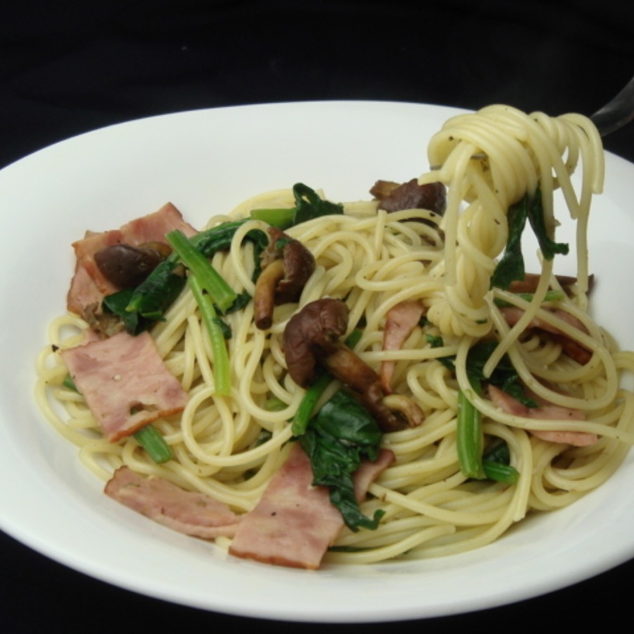 くりたけのスパゲッティ