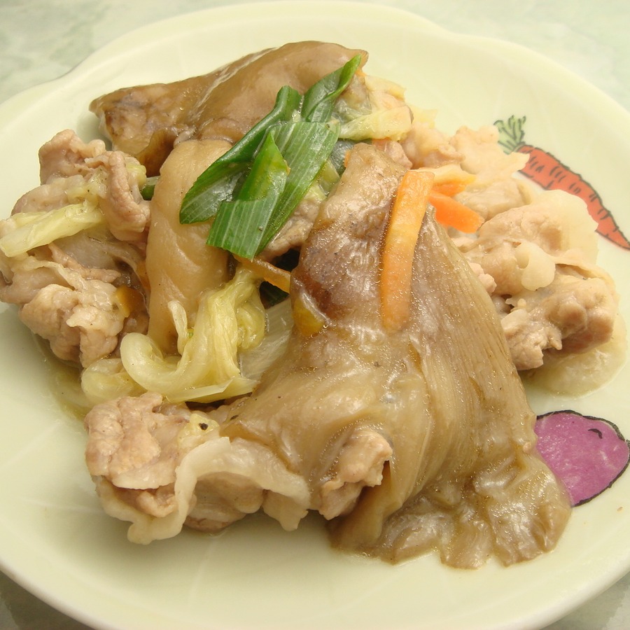 むきたけの中華風炒め