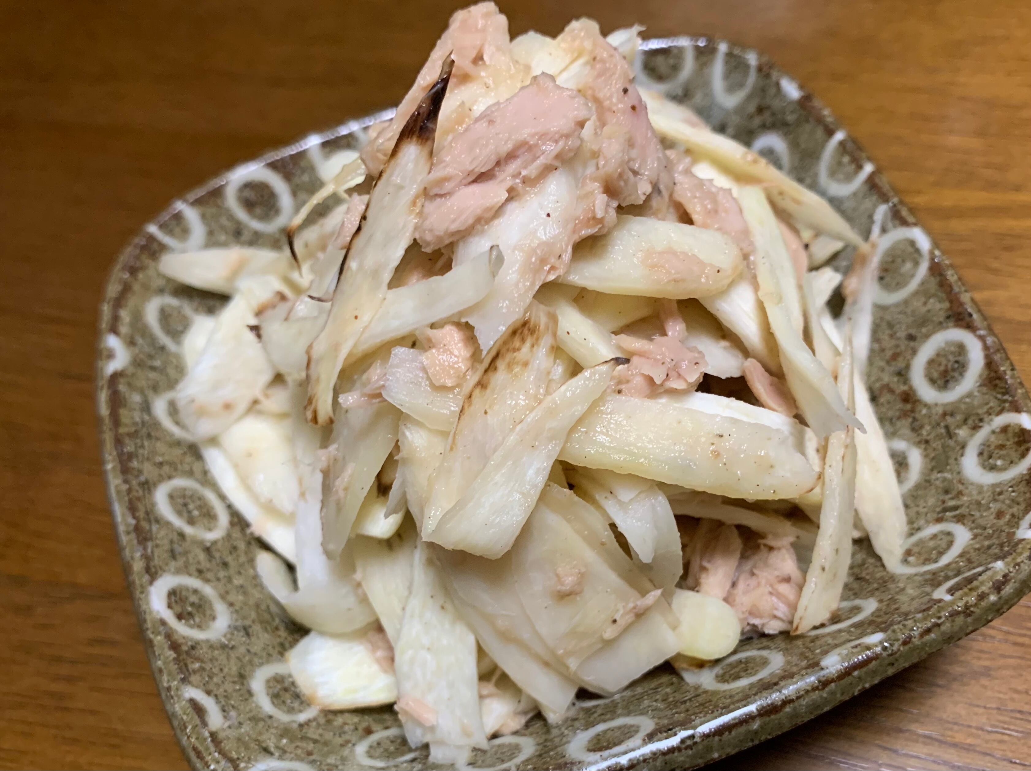 スライス　マコモとシーチキンの炒め煮