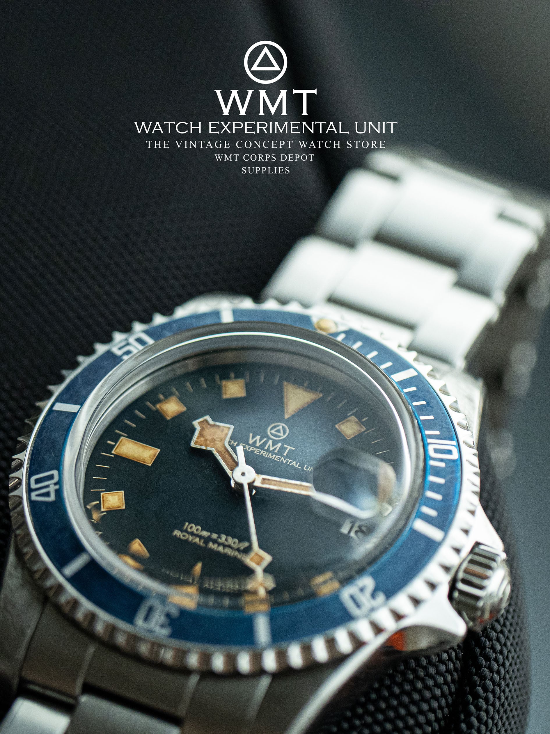 WMT WATCHES Royal Marine – Ocean Blue / Heavy Aged | MWM FUKUOKA ...