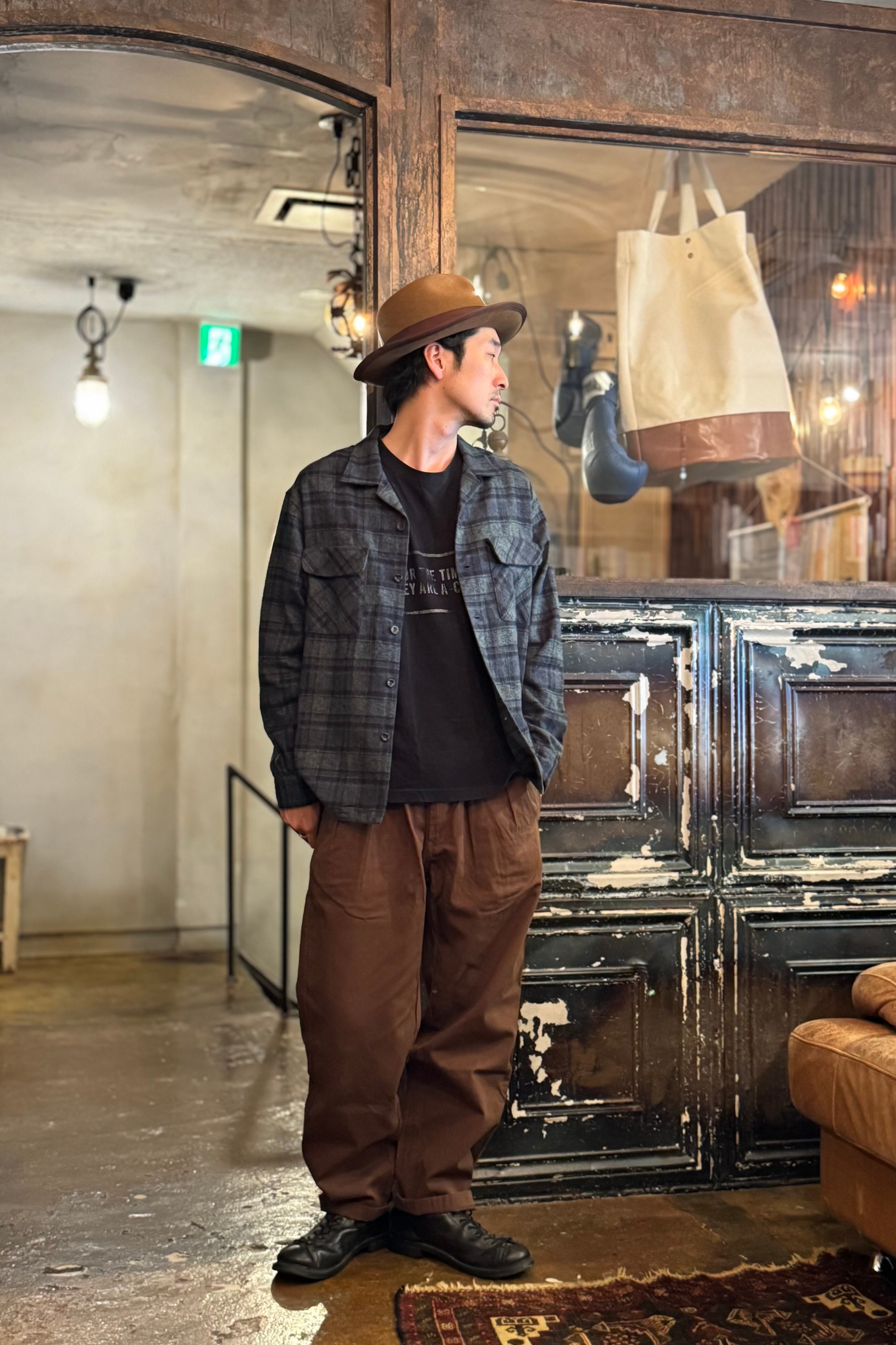 177cm 60kg ブラウン Mサイズ着用