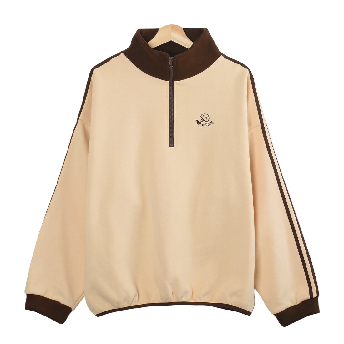 ベージュ×ブラウン