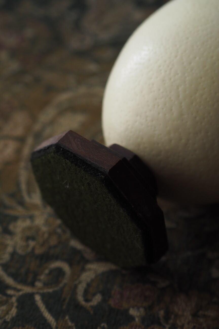 ダチョウの卵オブジェ-vintage ostrich egg | アンティーク