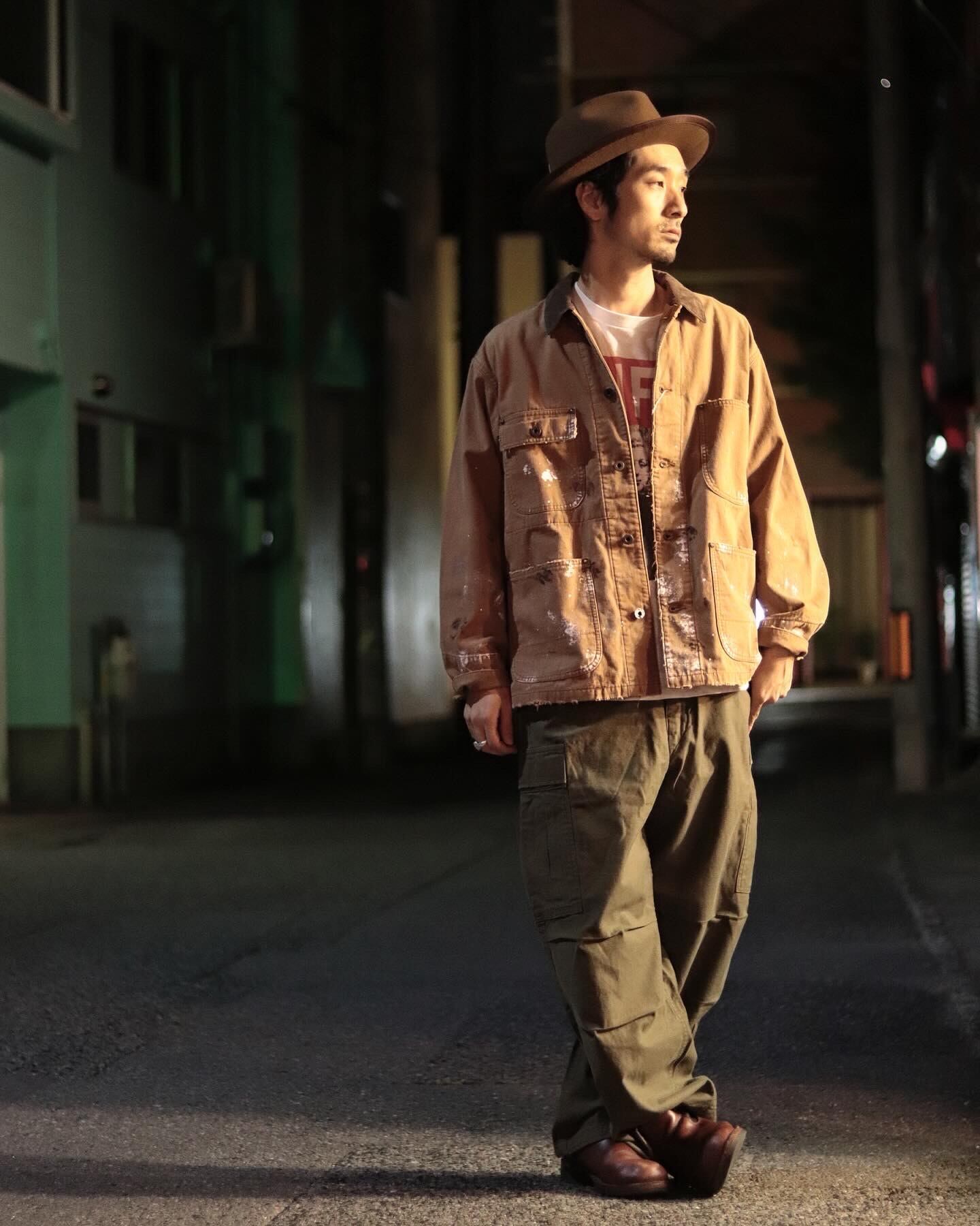 177cm　60kg　Mサイズ着用