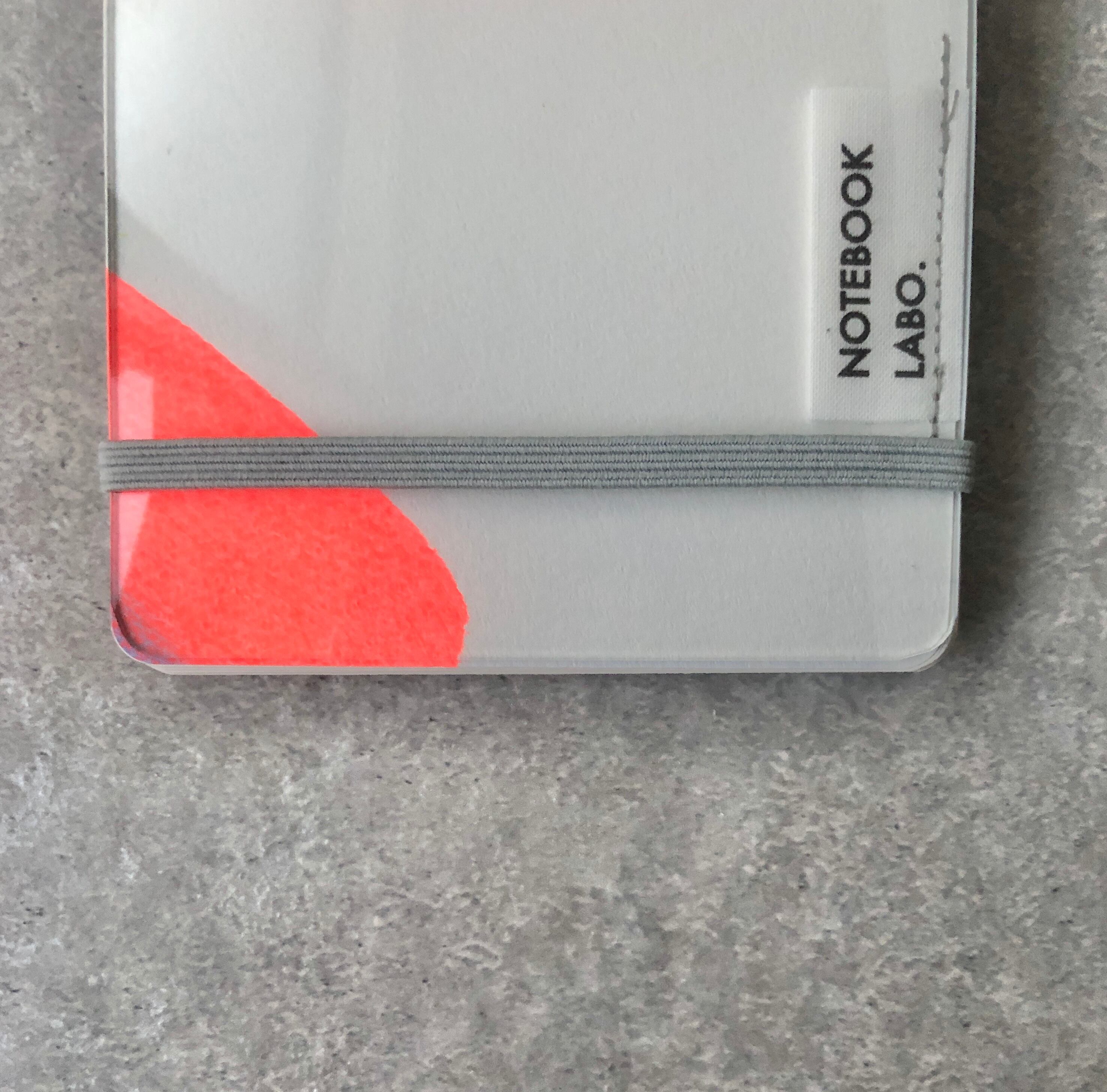 平ゴム（ライトグレー）×短辺留め