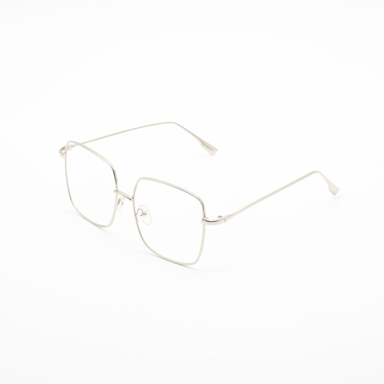 シルバー×クリアレンズ