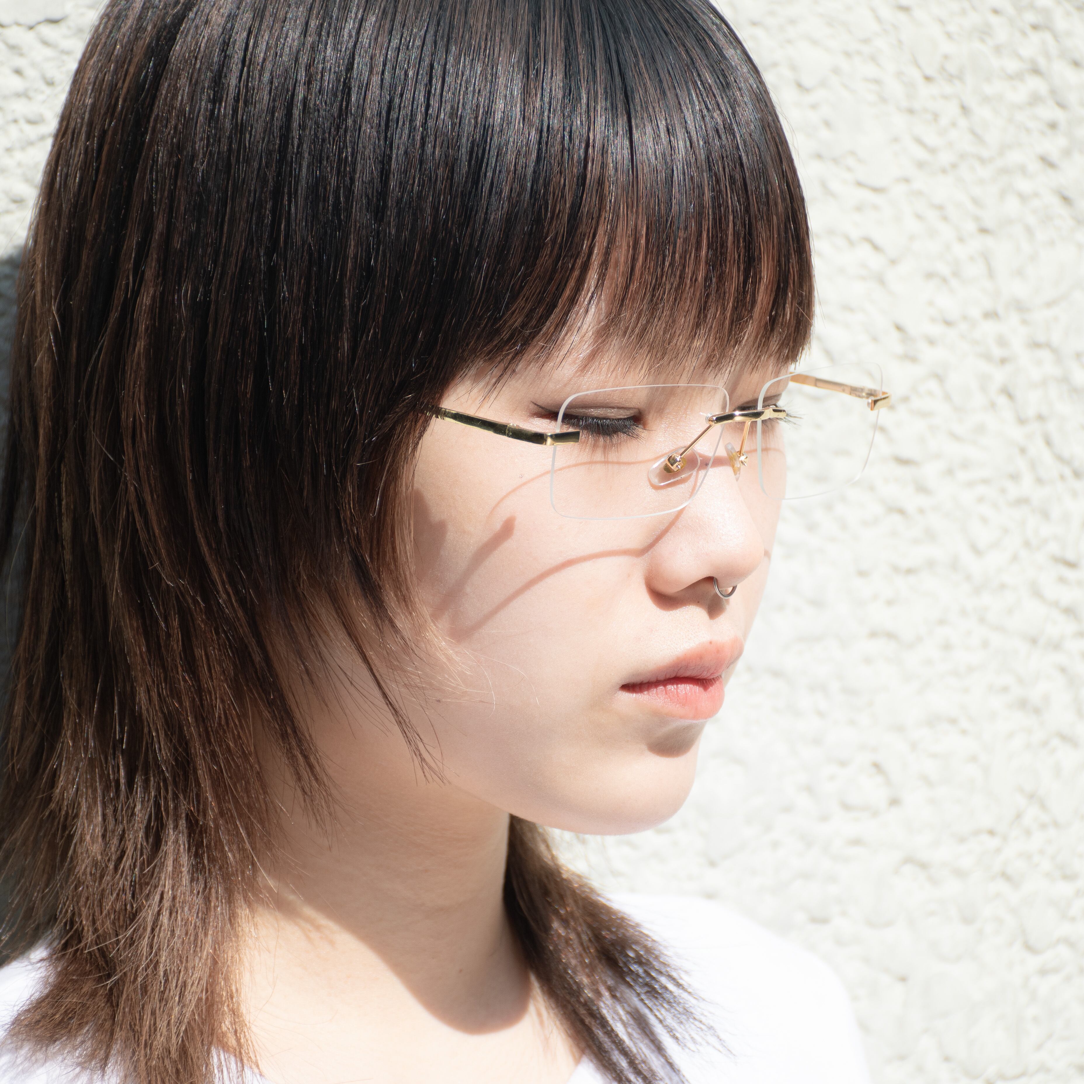 ゴールド×クリアレンズ