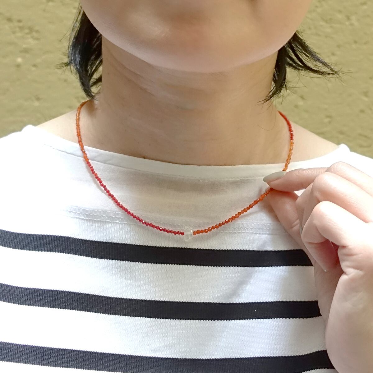 珊瑚 マルチカラーネックレス | tanejewelry