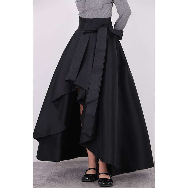 イレヘムリボンスカート　ロングフレアとコーデ！