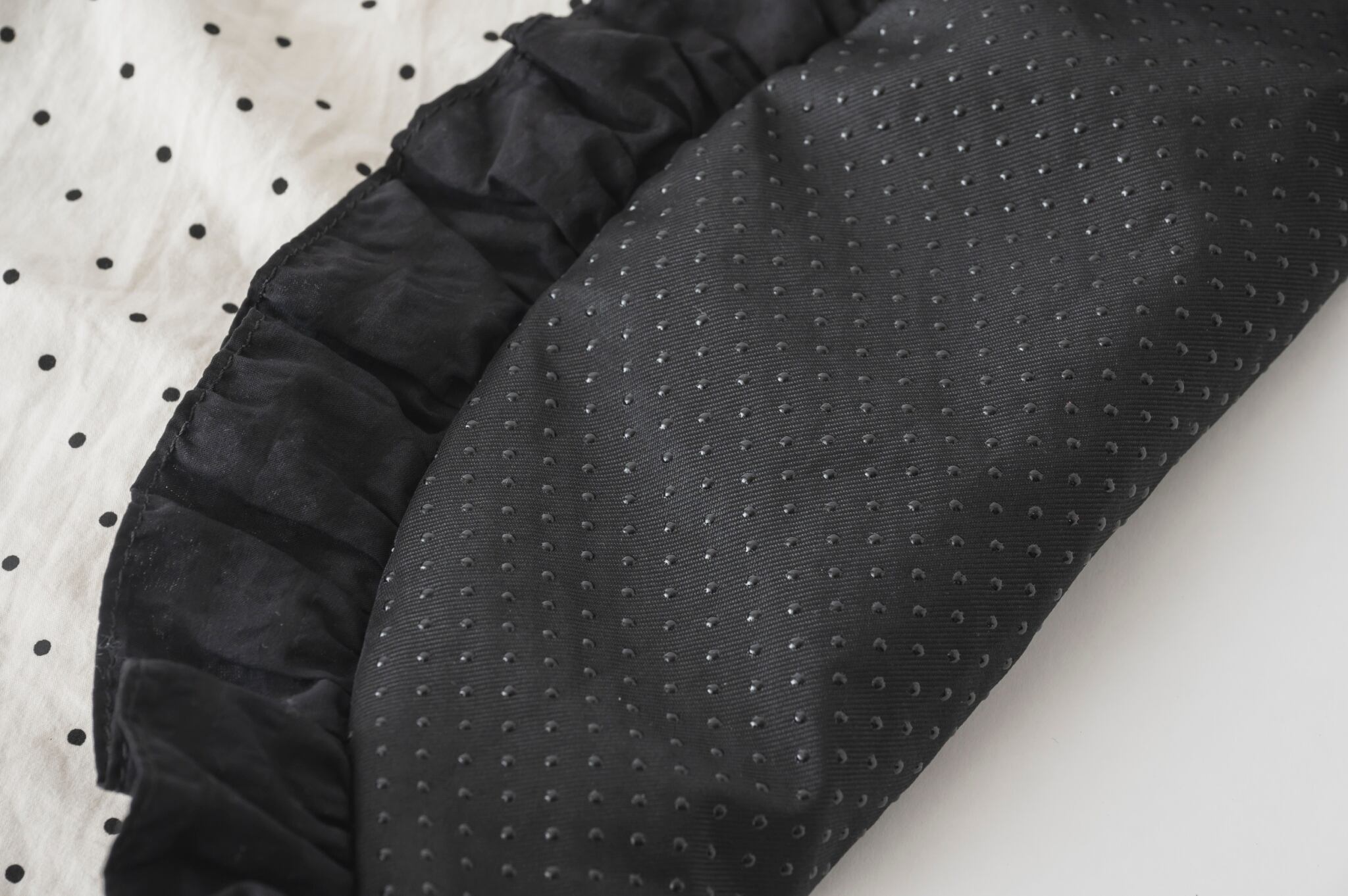 裏地に滑り止めがついているので安心！