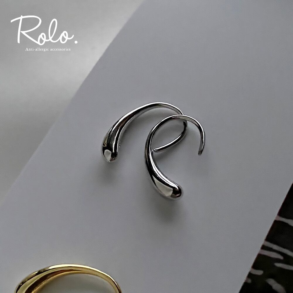 衣装協力】miniドロップフックピアス シルバー925 | Roloshop BASE店