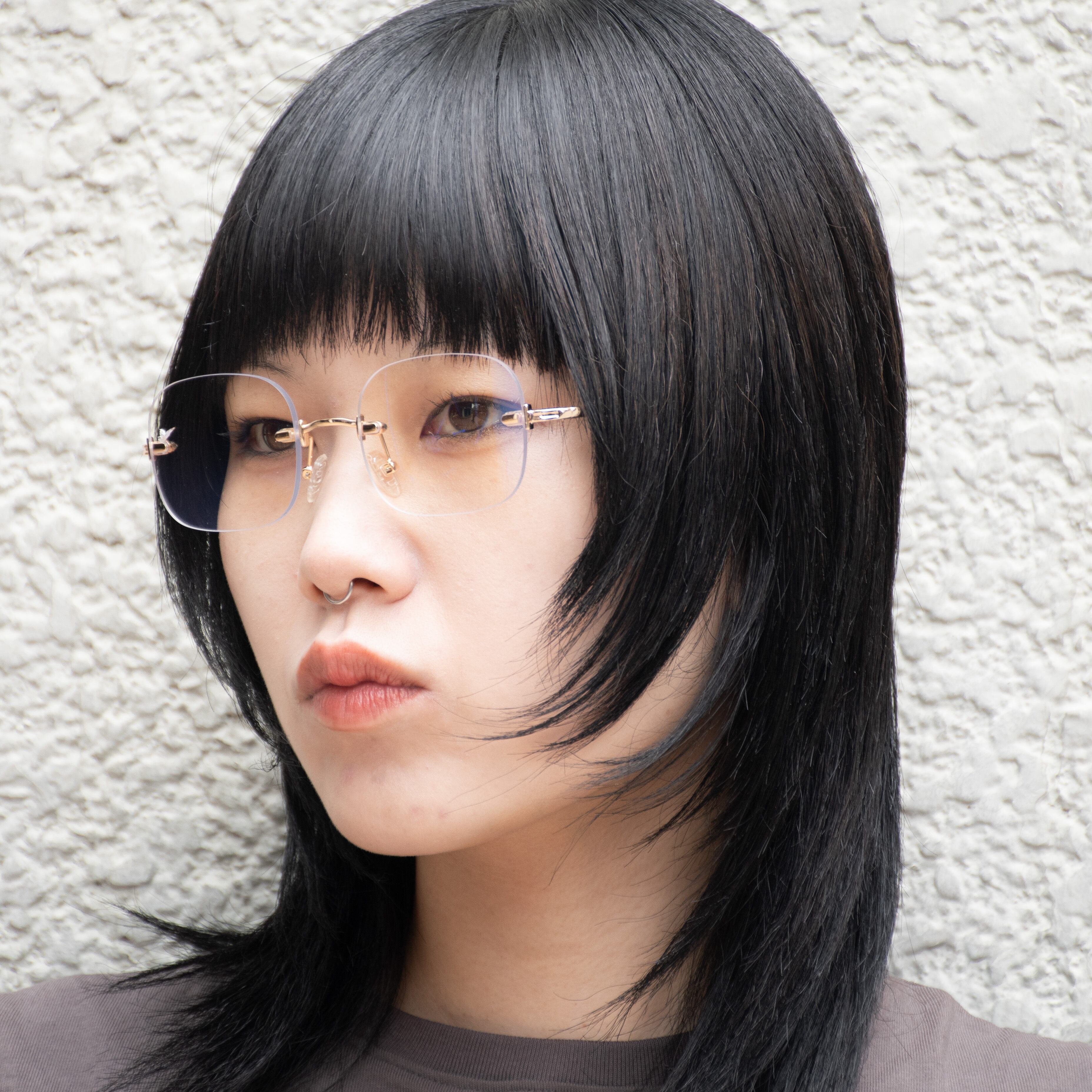 ゴールド×クリアレンズ