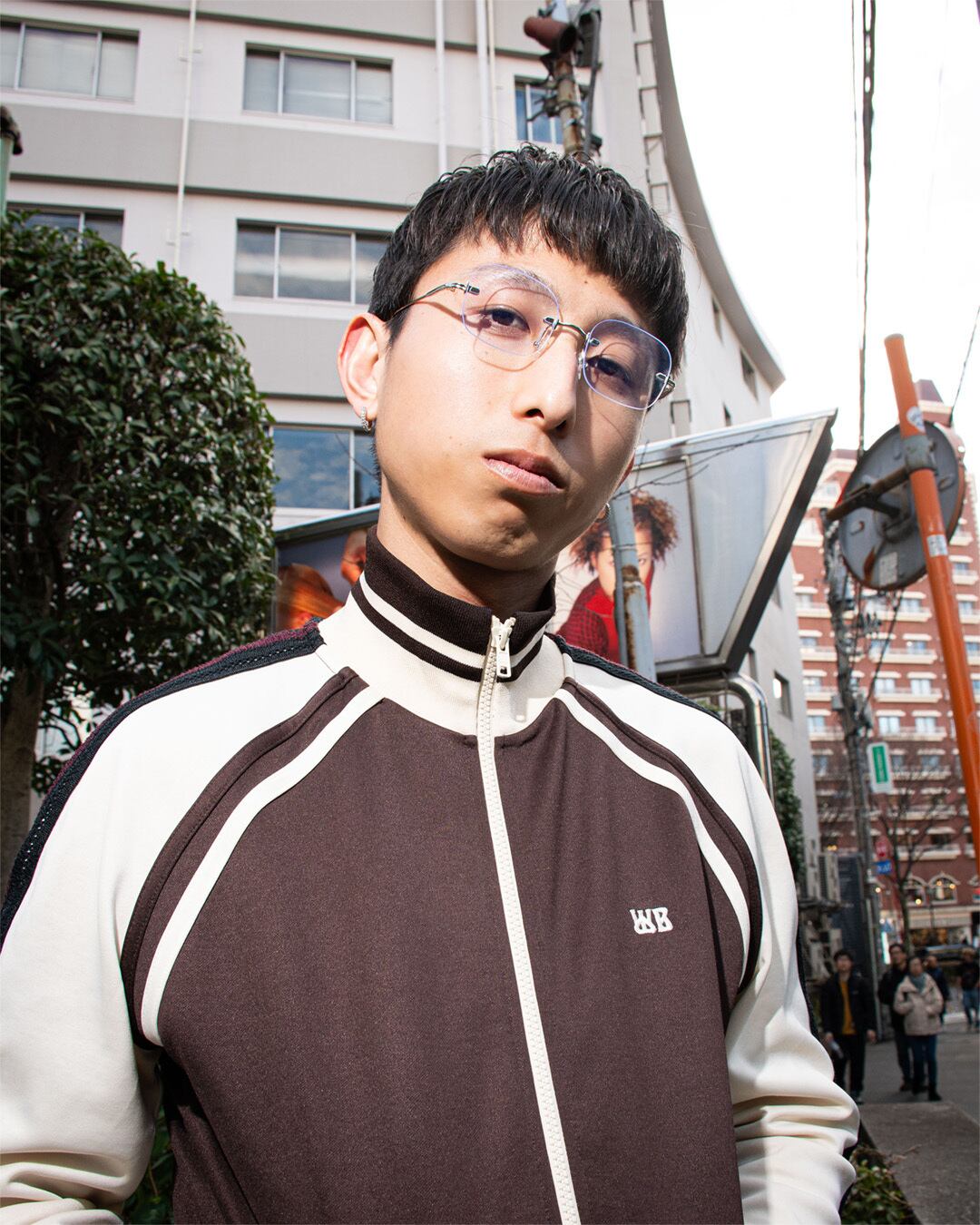 シルバー×クリアレンズ