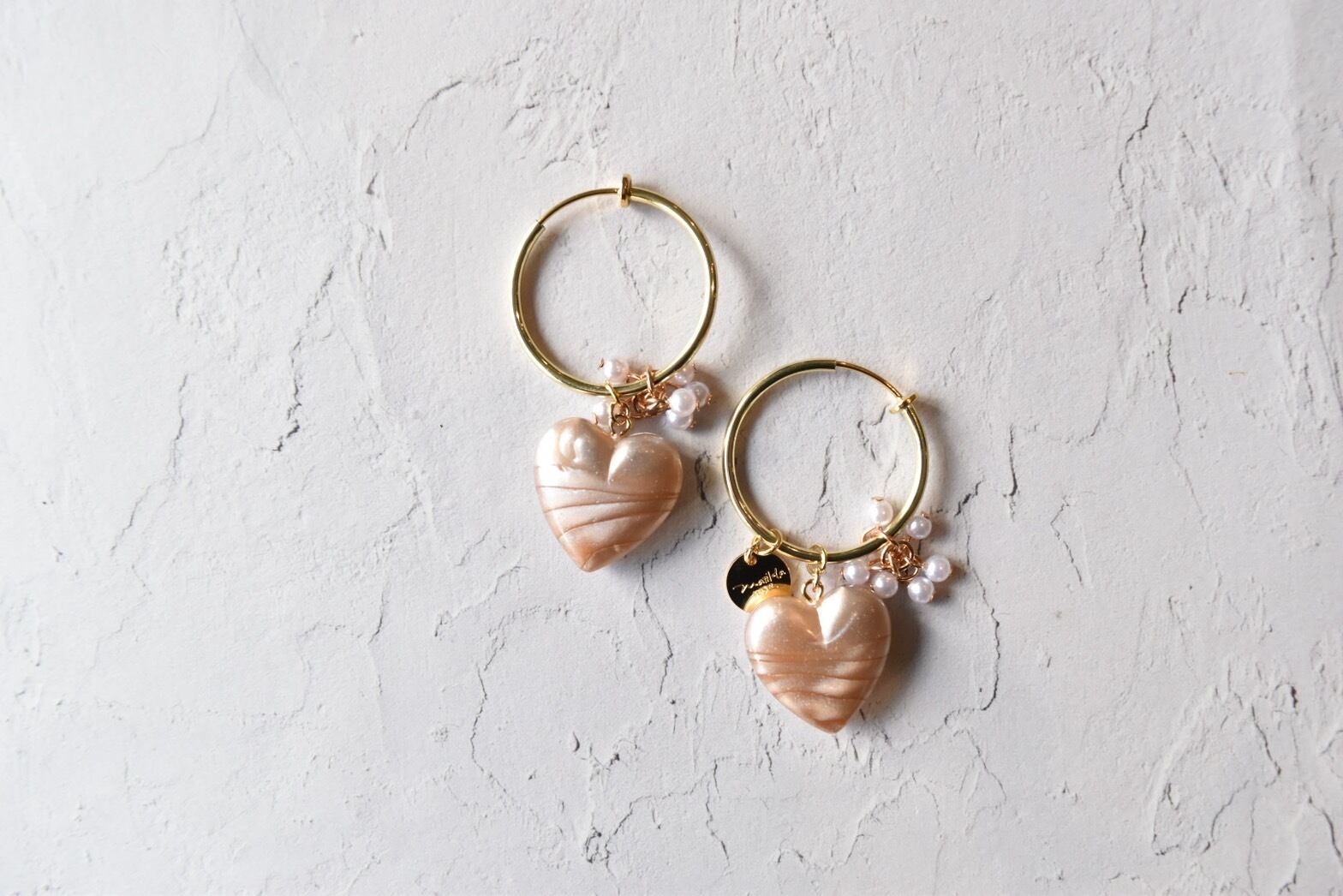 2.vintage heart×pearl