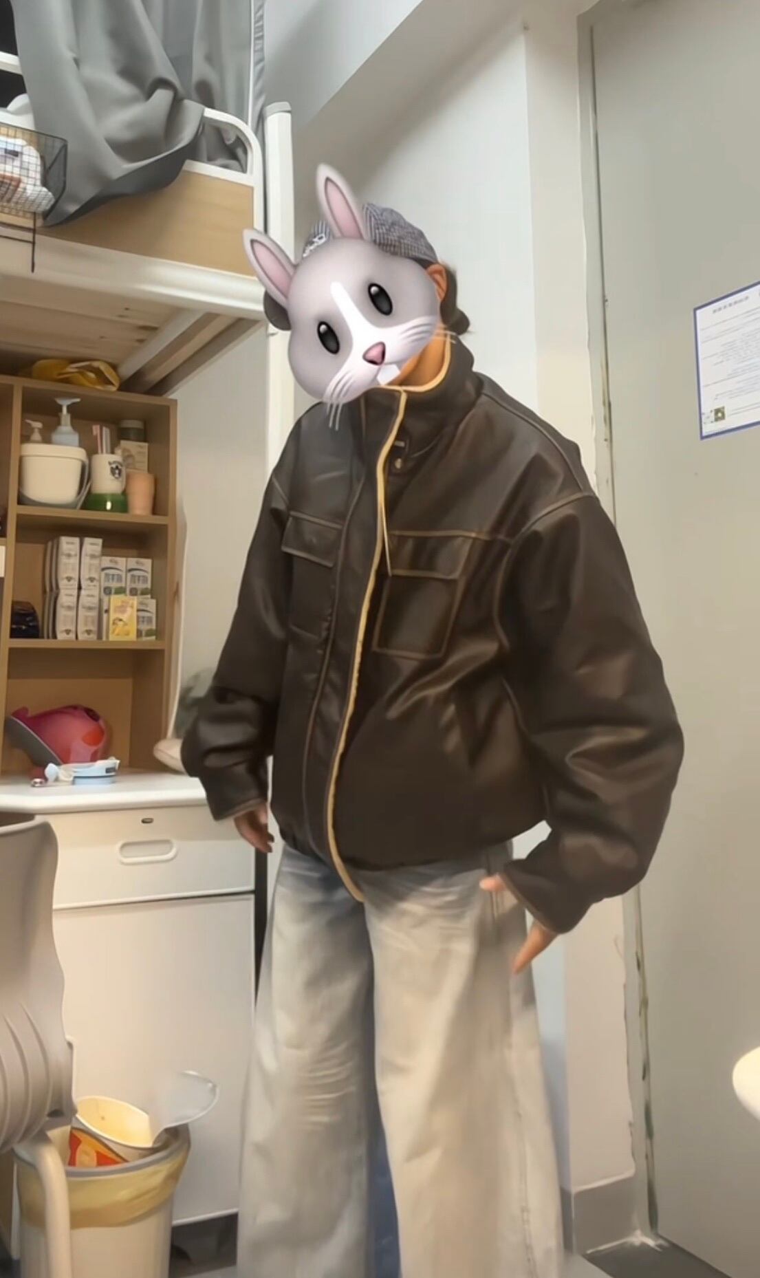 jiwuusレトロ裏ボアレザージャケット | mblueshop