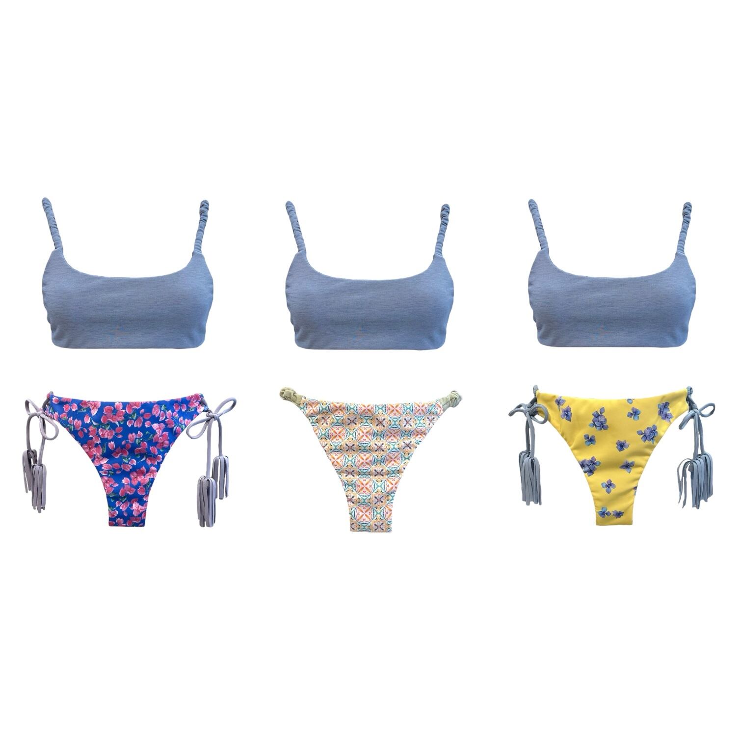 リネンギャザービキニTOP《Hydrangea》 | BALEIA