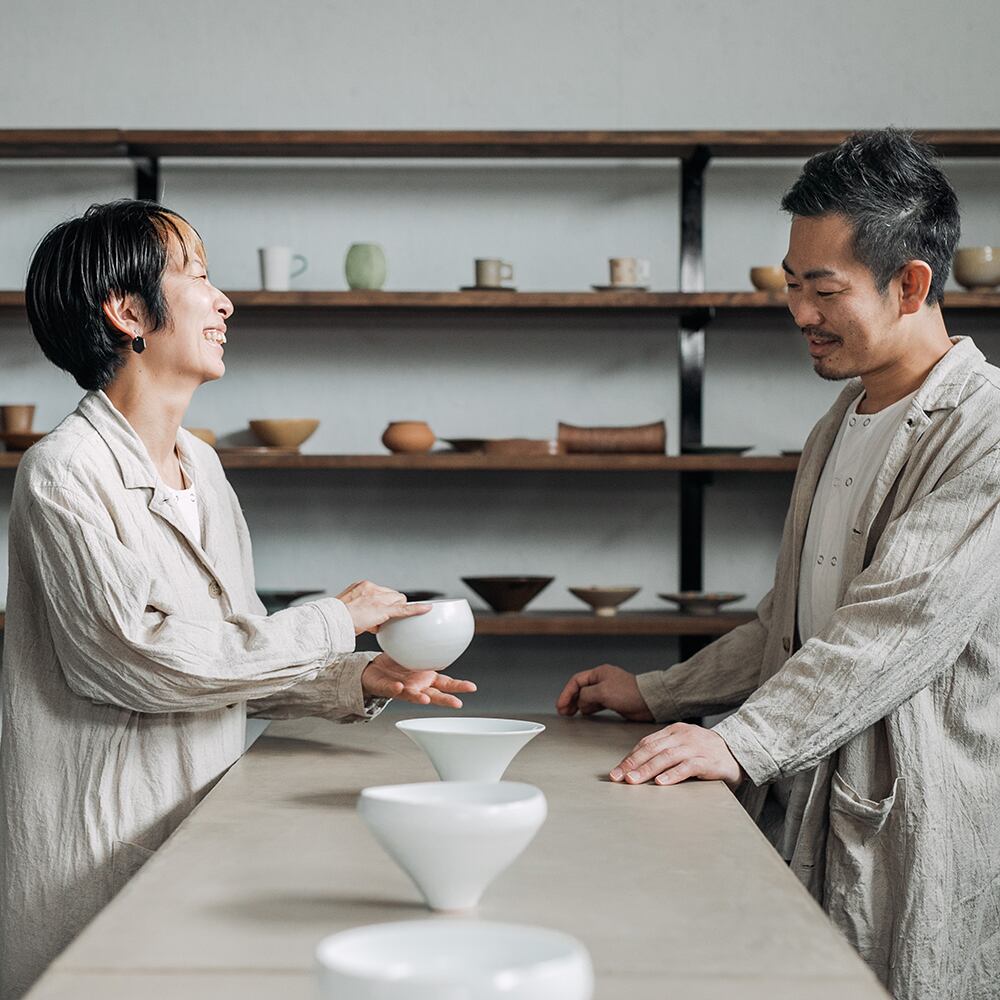 トキノハを営まれているご夫婦です。器愛に溢れたお二人です。