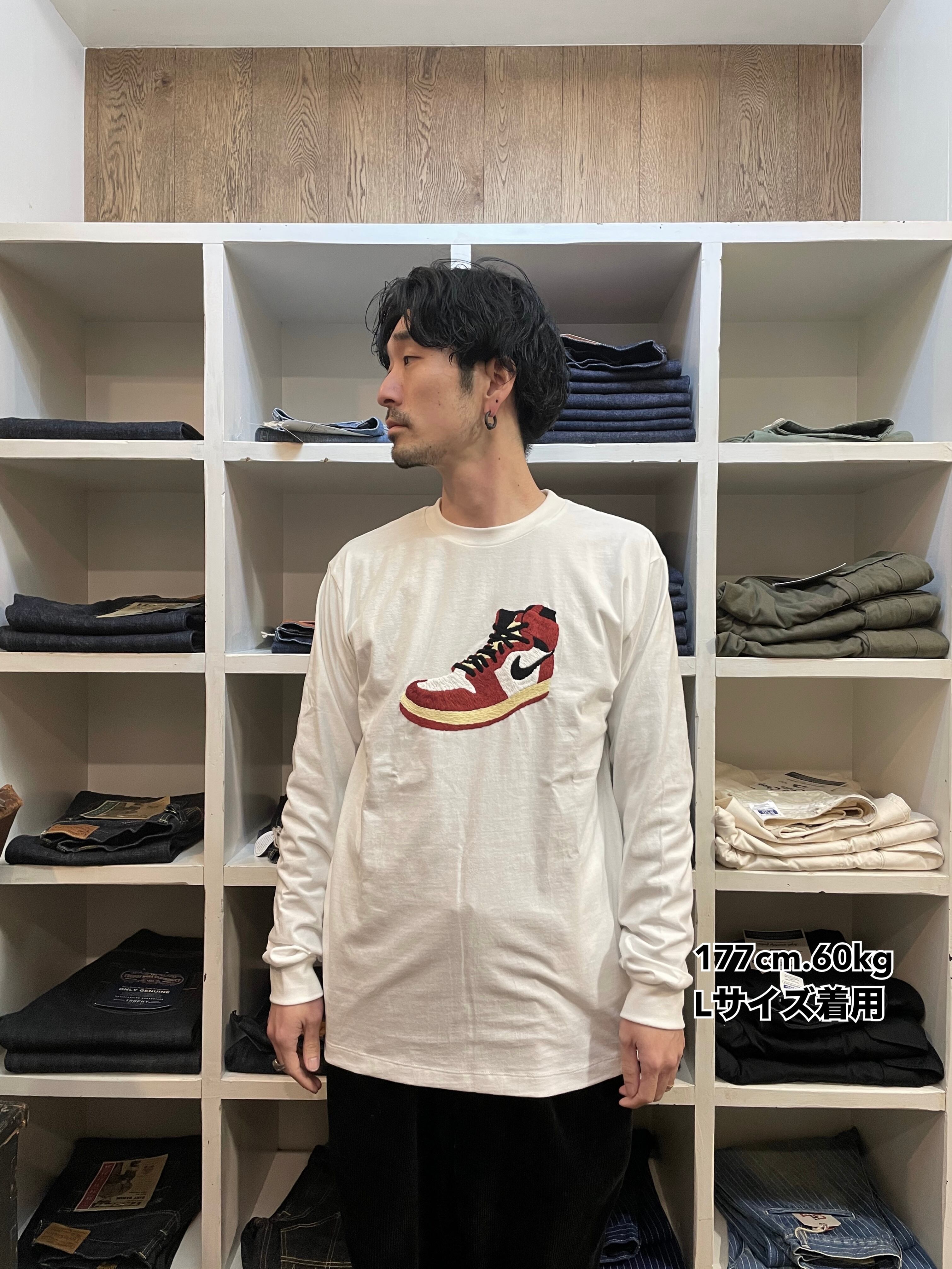 177cm 60kg Lサイズ着用